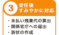 受理後すみやかに対応